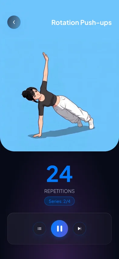 Workout screen classic